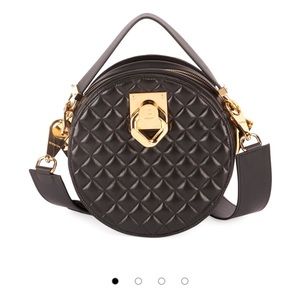 Balmain Twist Quilted Lambskin Crossbody Bag NEW
